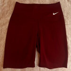 Nike Women's Dark Red Bike Shorts